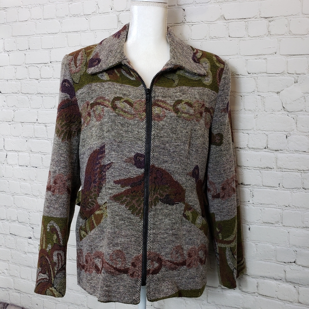 Vintage duck/mallard tapestry blazer
